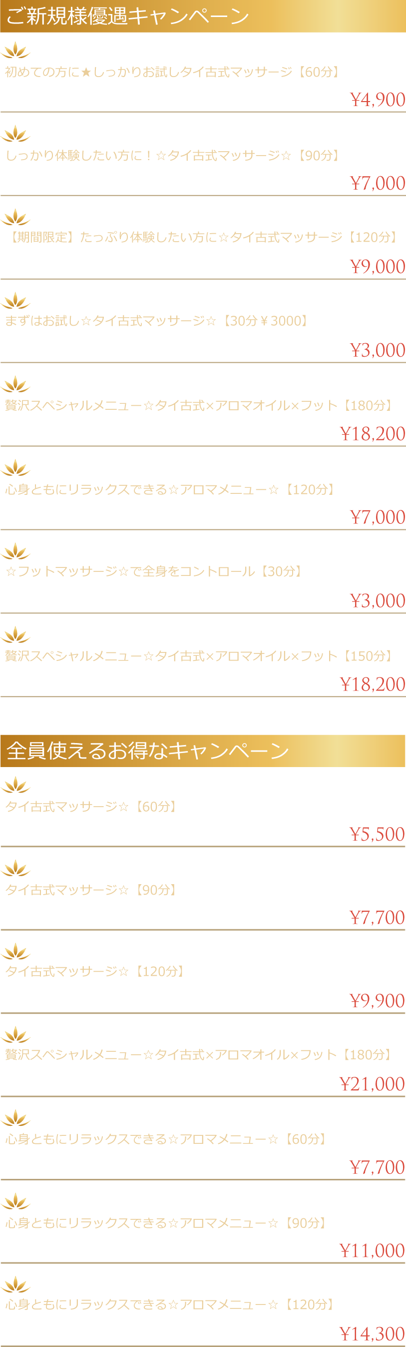 おすすめセットプラン